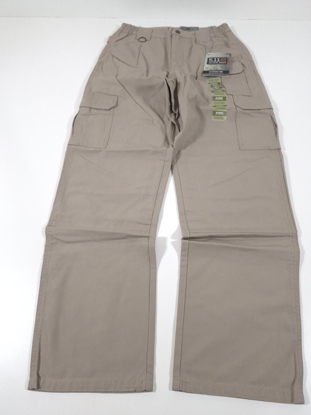 5.11 Tactical Pants Mens 30x32 Khaki Cotton Canvas Cargo Utility Workwear
